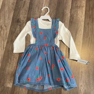 Carter’s dress with long sleeve onsie